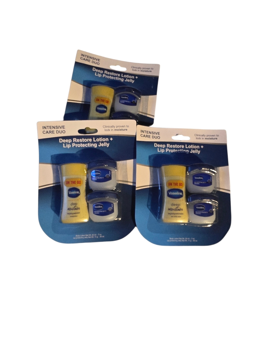 Intensive Care Duo - Deep Restore Body  Mini Lotion & Lip  Jelly - 3 Pk Bundle
